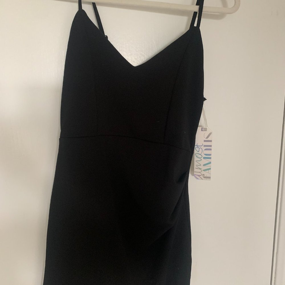 Always Famous Black Cocktail Dress